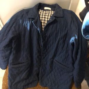 EUC CP Shades Dark Blue quilted jacket. Sz Small.